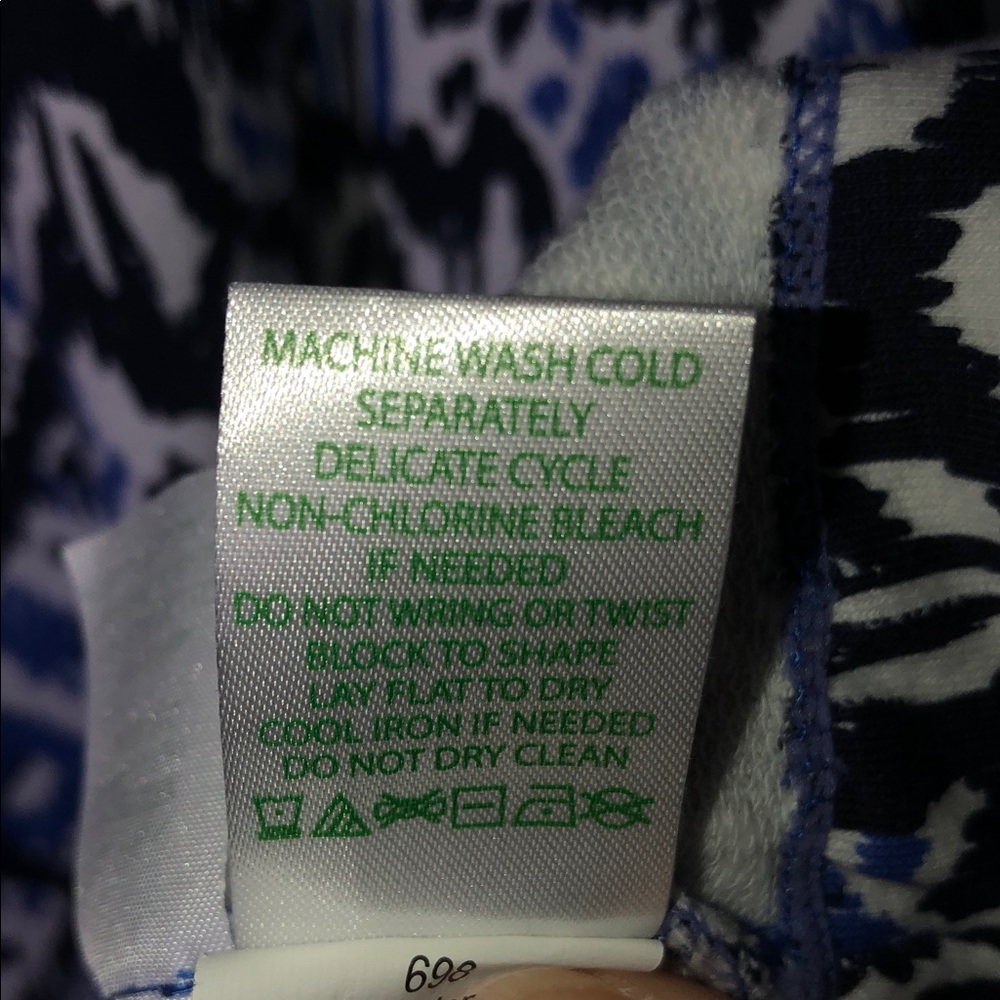 Lilly Pulitzer Oh My Cod Beckon Blue Skipper Dress Women’s Size Large - Picture 9 of 13